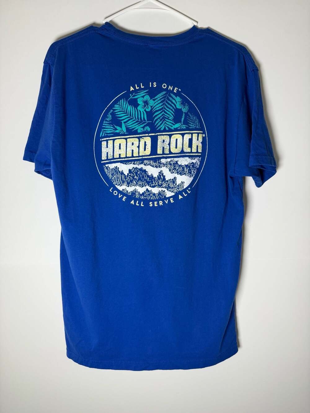 Hard Rock Hotel Cancun Blue Graphic T-Shirt Large